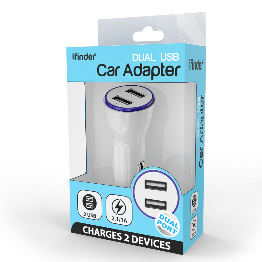 USB Dual Port Car Adapter